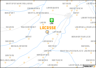 map of Lacasse