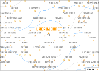 map of La Caujonnet