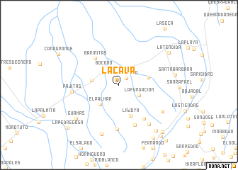 map of La Cava