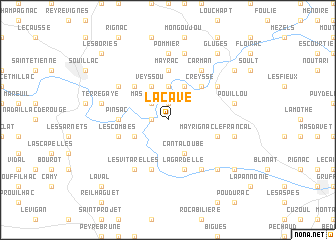 map of Lacave