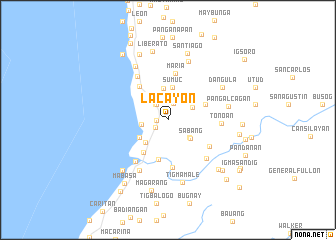 map of Lacayon