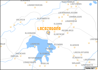 map of La Cazadora