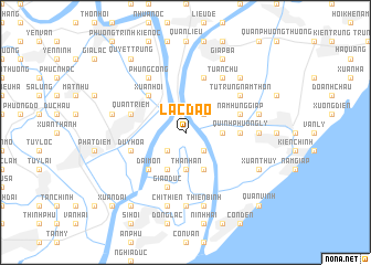 map of Lạc Ðạo