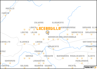 map of La Cebadilla