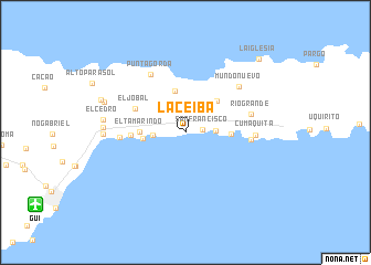 map of La Ceiba