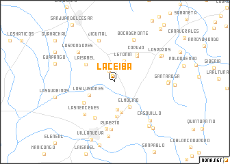 map of La Ceiba