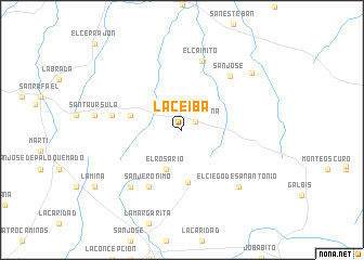 map of La Ceiba