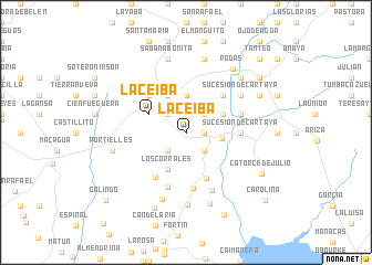 map of La Ceiba