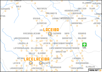 map of La Ceiba