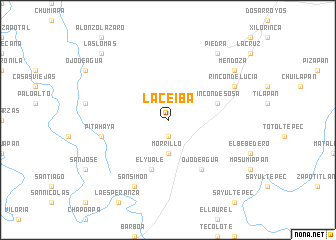 map of La Ceiba