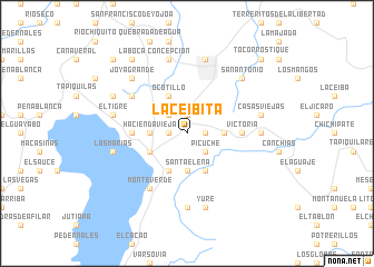 map of La Ceibita