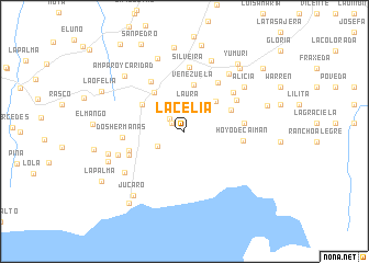 map of La Celia