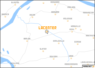 map of La Center