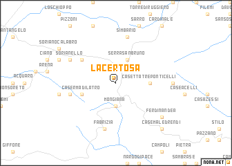 map of La Certosa