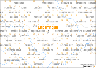 map of Lacetague