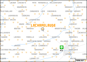 map of La Chapelaude