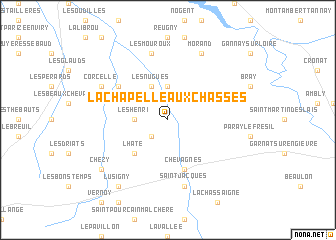 map of La Chapelle-aux-Chasses
