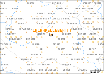 map of La Chapelle-Bertin