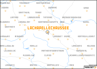 map of La Chapelle-Chaussée