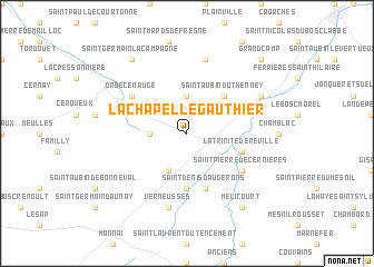 map of La Chapelle-Gauthier
