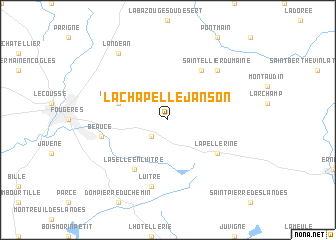 map of La Chapelle-Janson