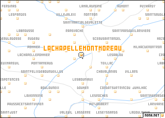 map of La Chapelle-Montmoreau