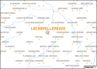 map of La Chapelle-Neuve