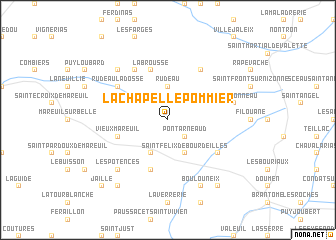 map of La Chapelle-Pommier