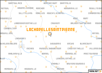 map of Lachapelle-Saint-Pierre