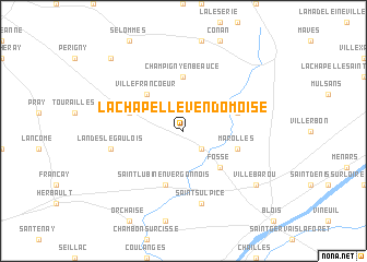 map of La Chapelle-Vendômoise