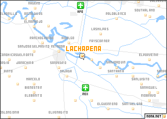 map of La Chapeña