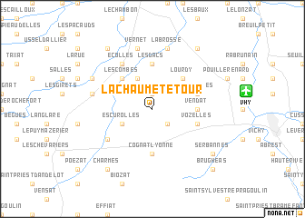 map of La Chaume-Tétour