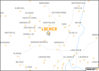 map of La Chica