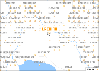 map of La China