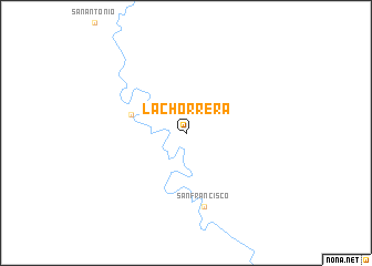 map of La Chorrera