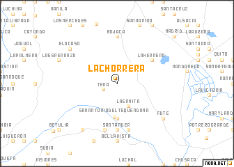 map of La Chorrera