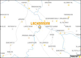 map of La Chorrera