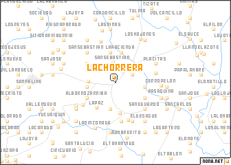 map of La Chorrera