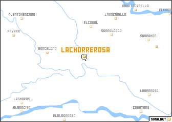 map of La Chorrerosa