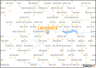 map of Lachovice