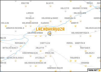 map of Lachówka Duża
