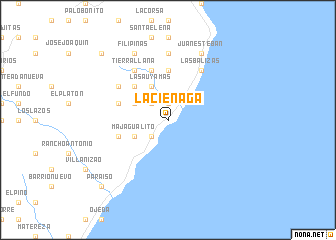 map of La Ciénaga