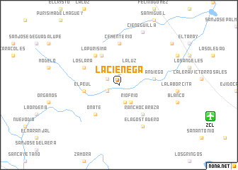 map of La Ciénega