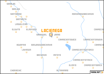 map of La Ciénega