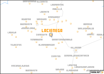 map of La Ciénega