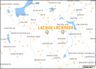 map of La Ciénega