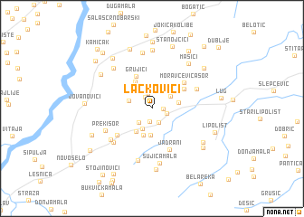 map of Lackovići