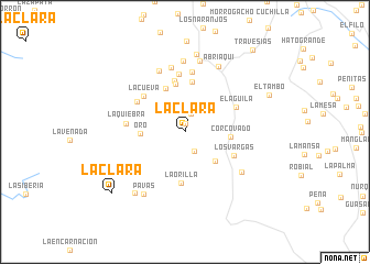 map of La Clara