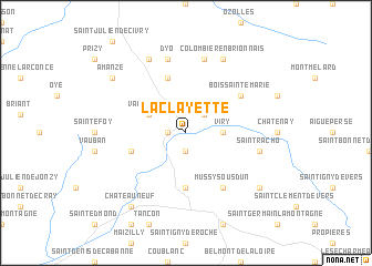 map of La Clayette