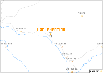 map of La Clementina